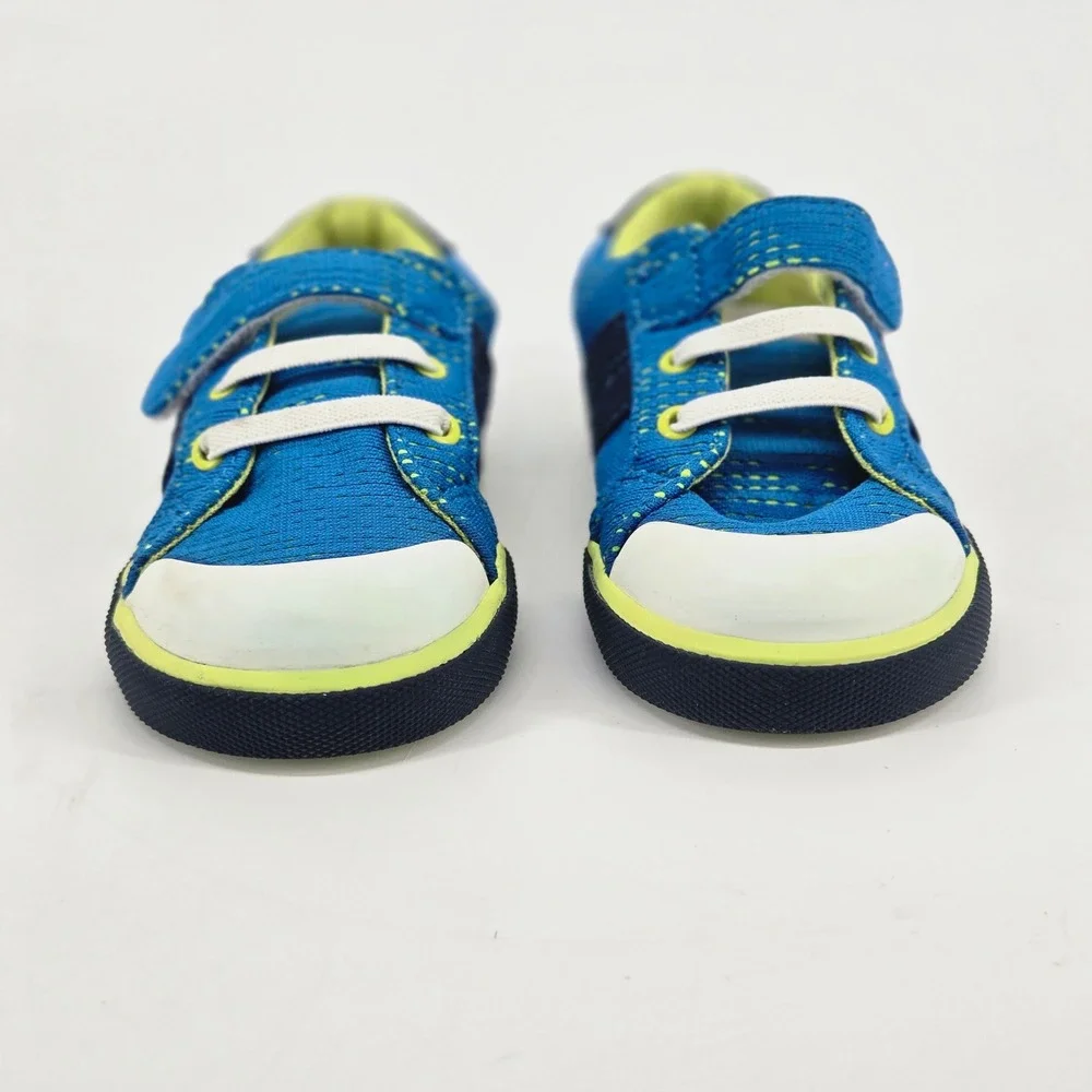 See Kai Run Lucci Blue Wide Toe Box Toddler Boys Athletic Shoes Sneakers 8 NWOT
